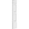 Ekena Millwork Two Equal Raised Panel PVC Pilaster w/Decorative Capital & Base, 10W x 48H x 2P, PR PILP10X048DRP02-2 - alternate 3